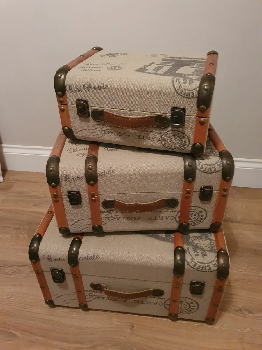 Decorative Storage Suitcases - Image 1
