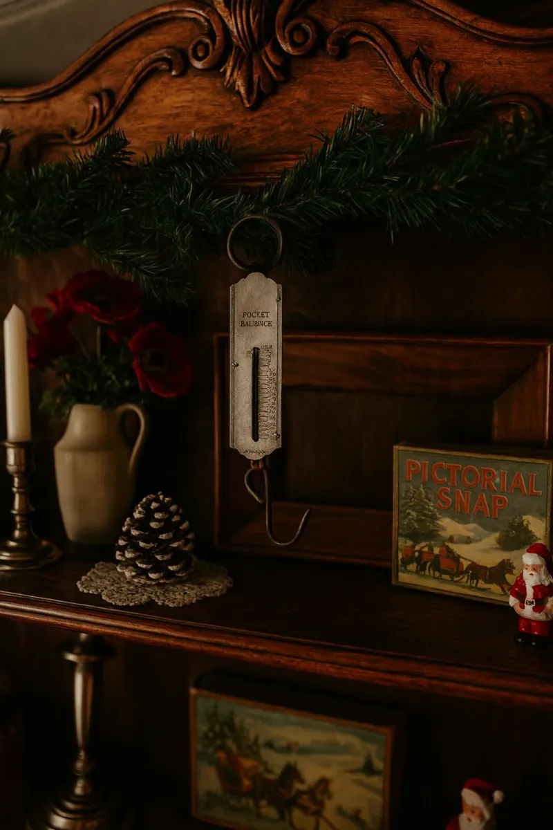 antique vintage SCALES TURKEY cottage pub tools - Image 1