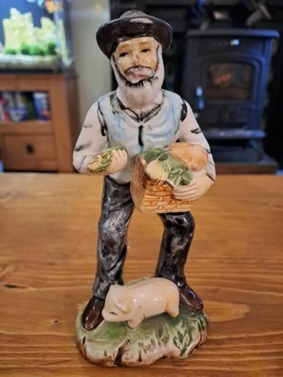 Vintage farmer figurine - Image 1