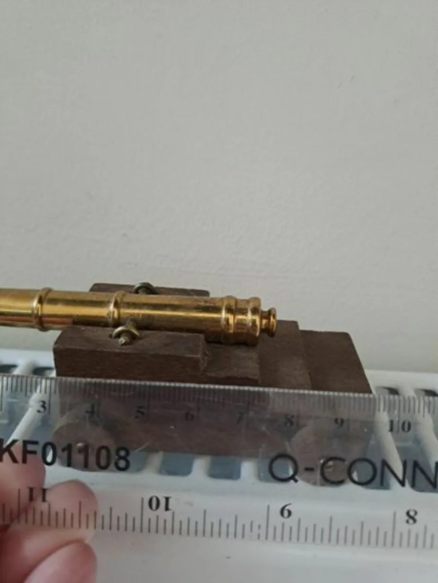 Vintage naval cannon model - Image 3