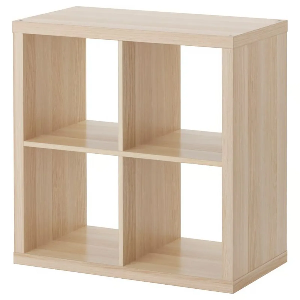 IKEA Kallax Shelving Unit (2x2) - Oak White finish with 4 Doors - Image 2