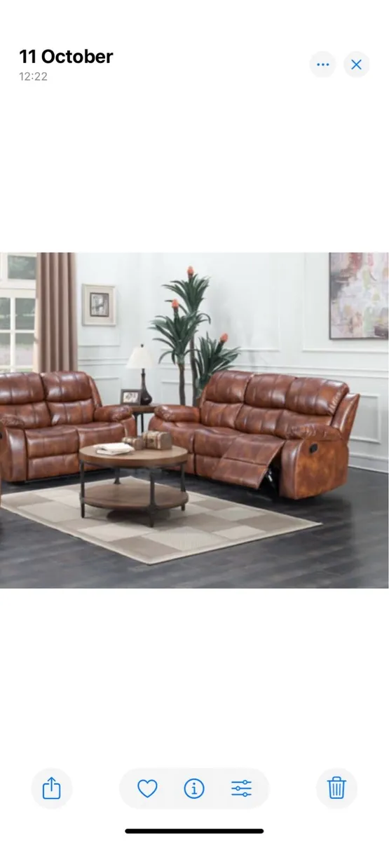 Brand new Judy 3 plus 2 recliners reduced