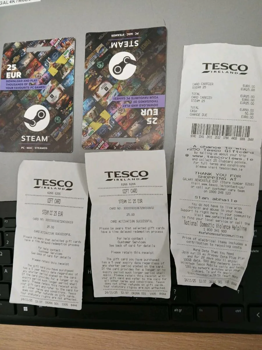 Steam Gift Cards - Image 1