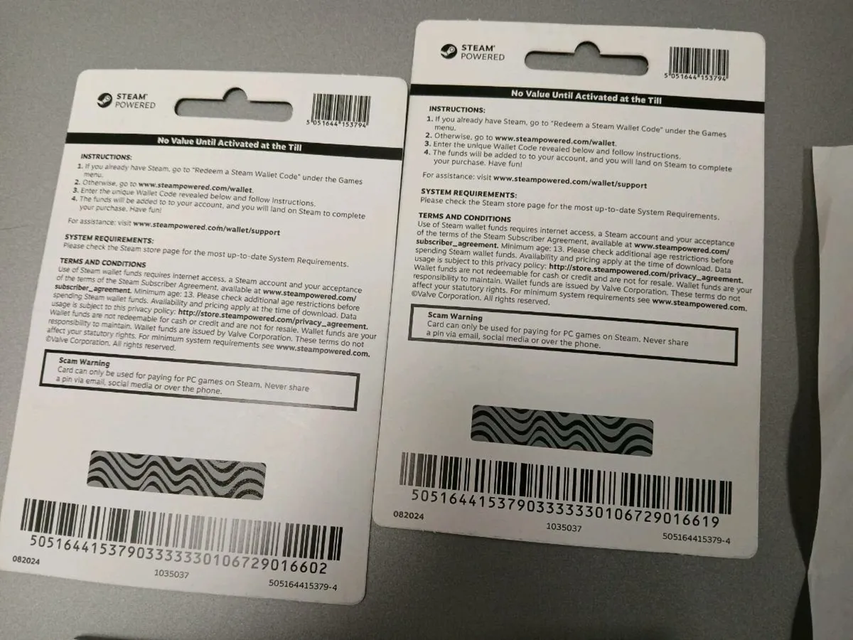 Steam Gift Cards - Image 2