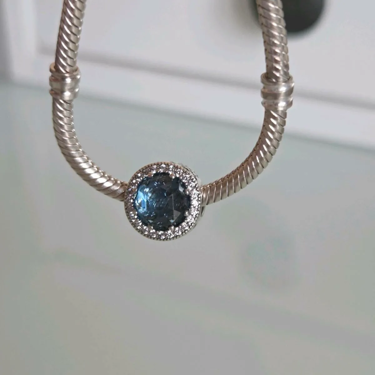 Pandora blue sky radiant hearts charm - Image 1