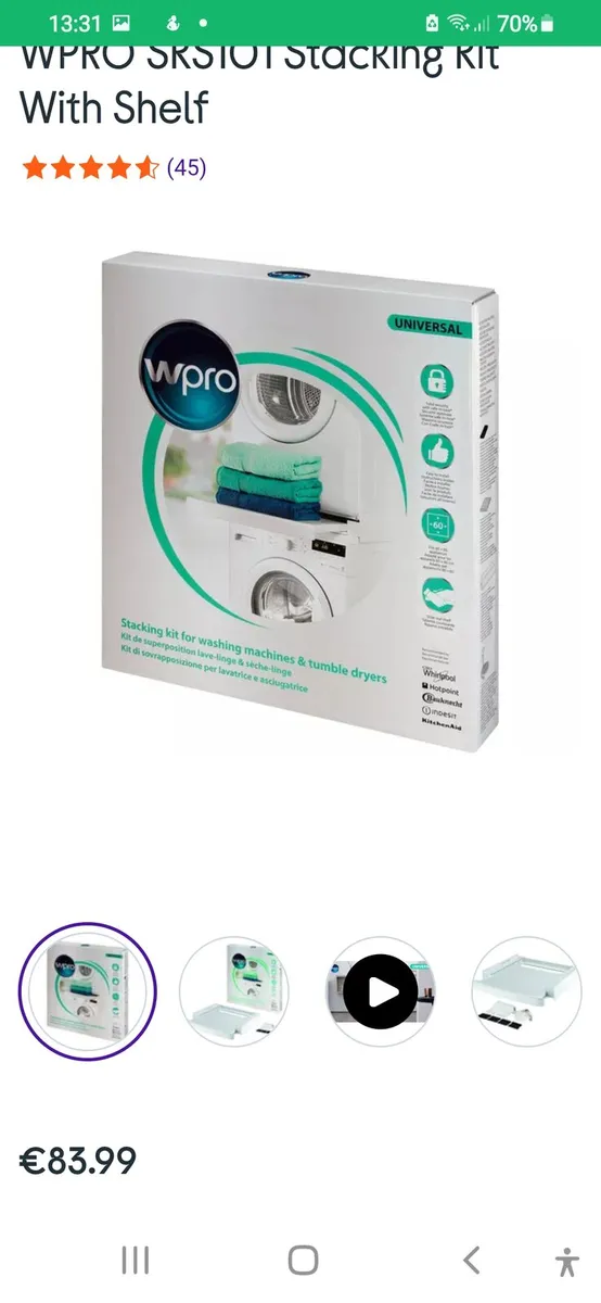 Stacking Kit for Laundry WasherDryer - Image 2