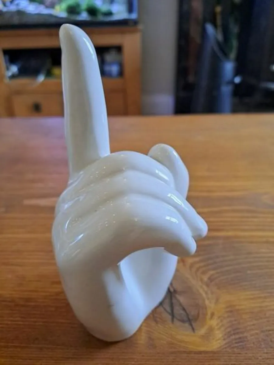 Porcelain hand sculpture Ornament - Image 2