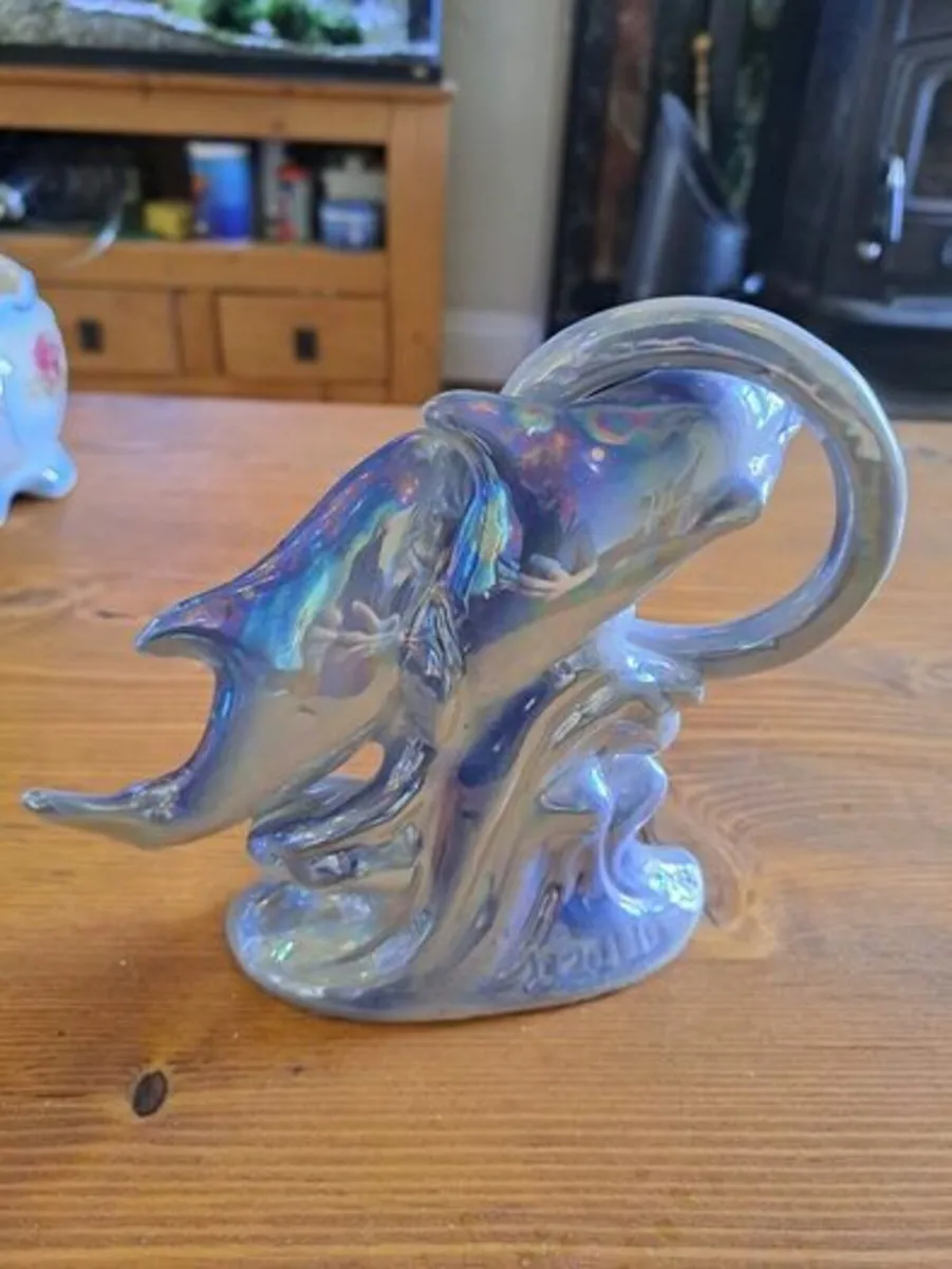 Vintage 2 dolphins figurine - Image 2