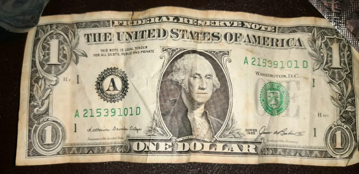 One dollar bill american - Image 1
