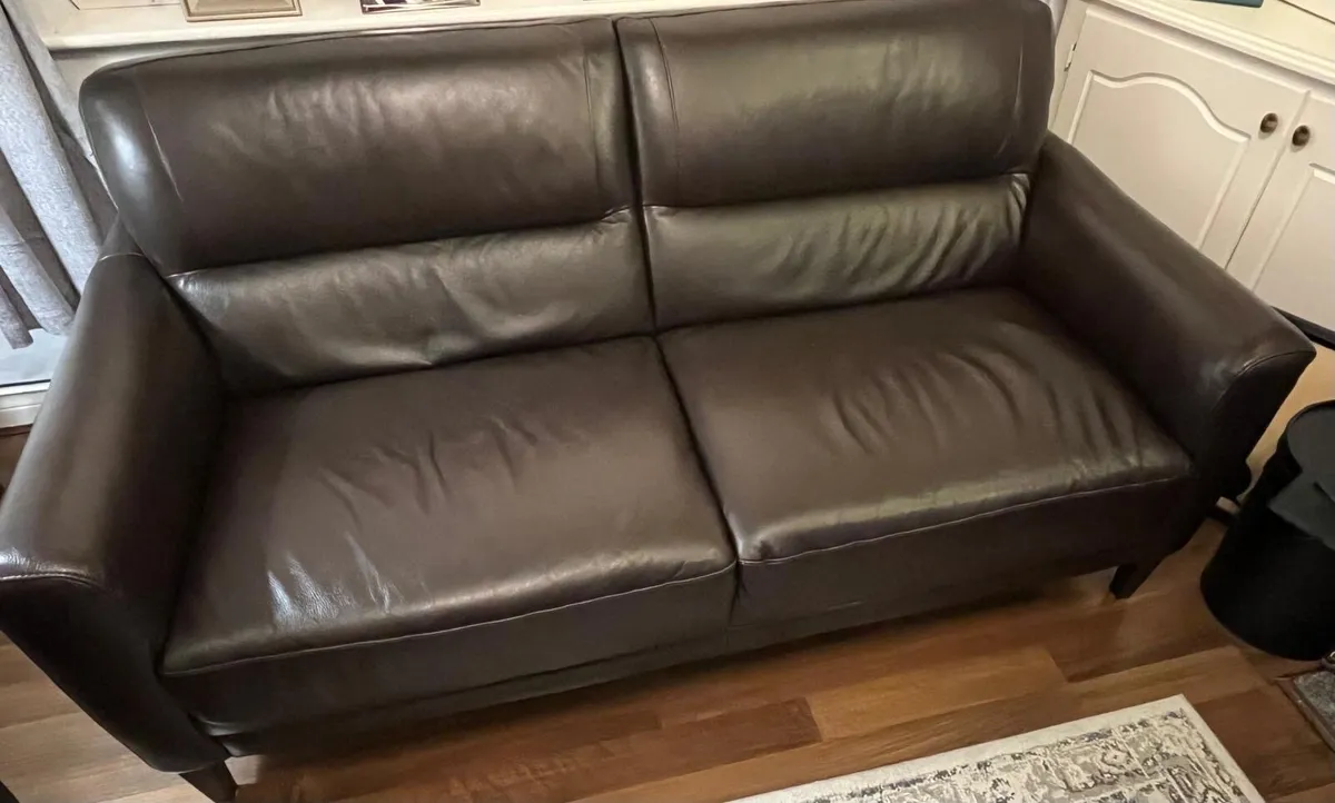 Leather Couch - Image 1