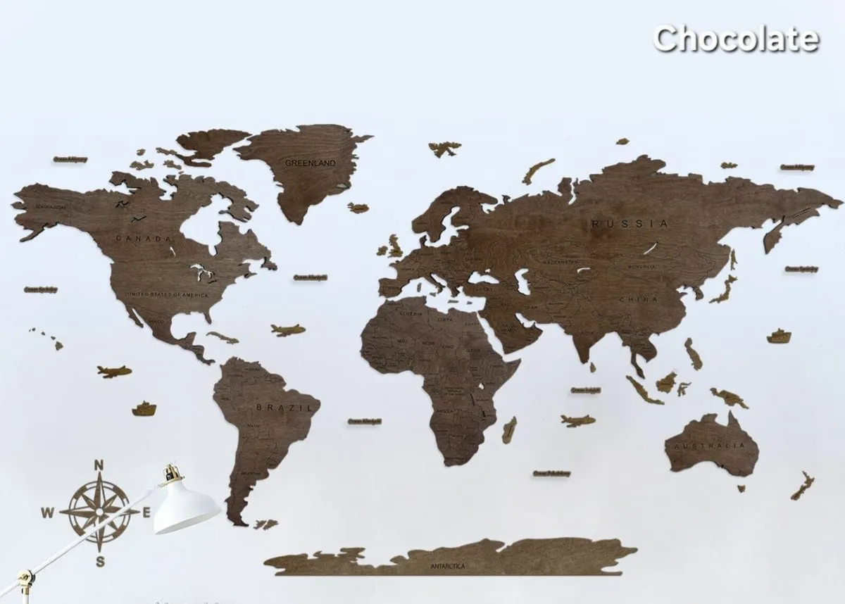 2D Classic Version Map of The World - Image 1