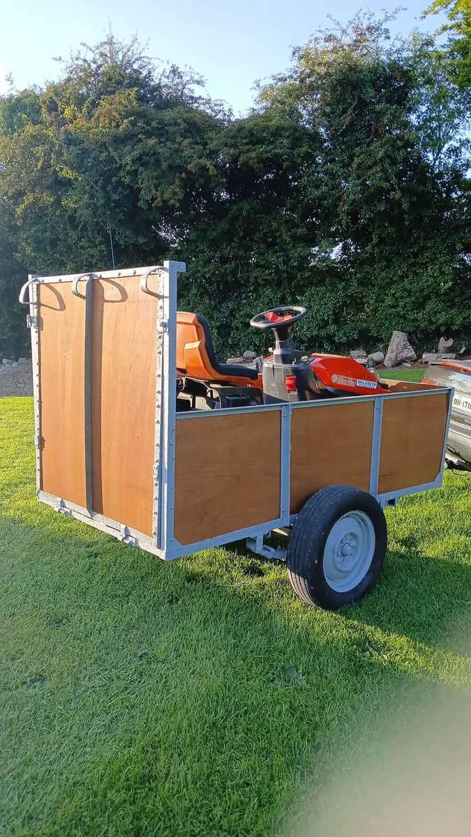 7x4 quad/ride on mower trailer - Image 1