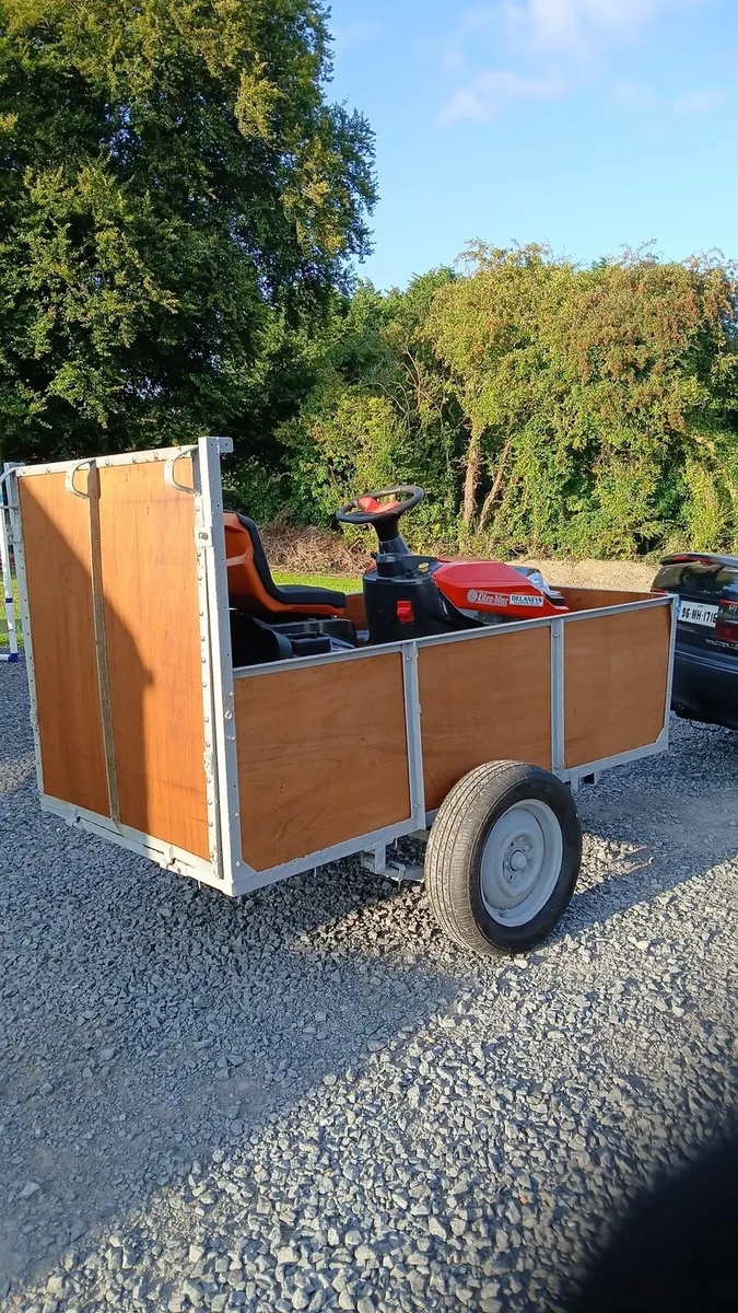 7x4 quad/ride on mower trailer - Image 2