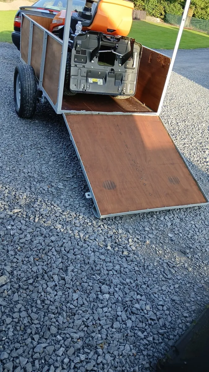 7x4 quad/ride on mower trailer - Image 3