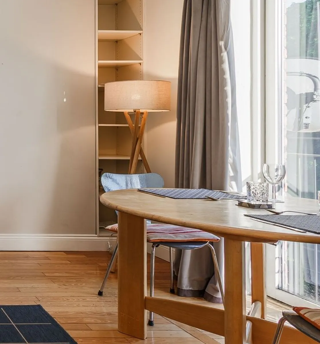 Tripod Floor Lamp - Quality, Solid Wood Base - Image 2