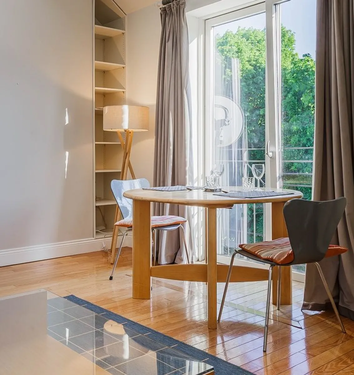 Tripod Floor Lamp - Quality, Solid Wood Base - Image 3