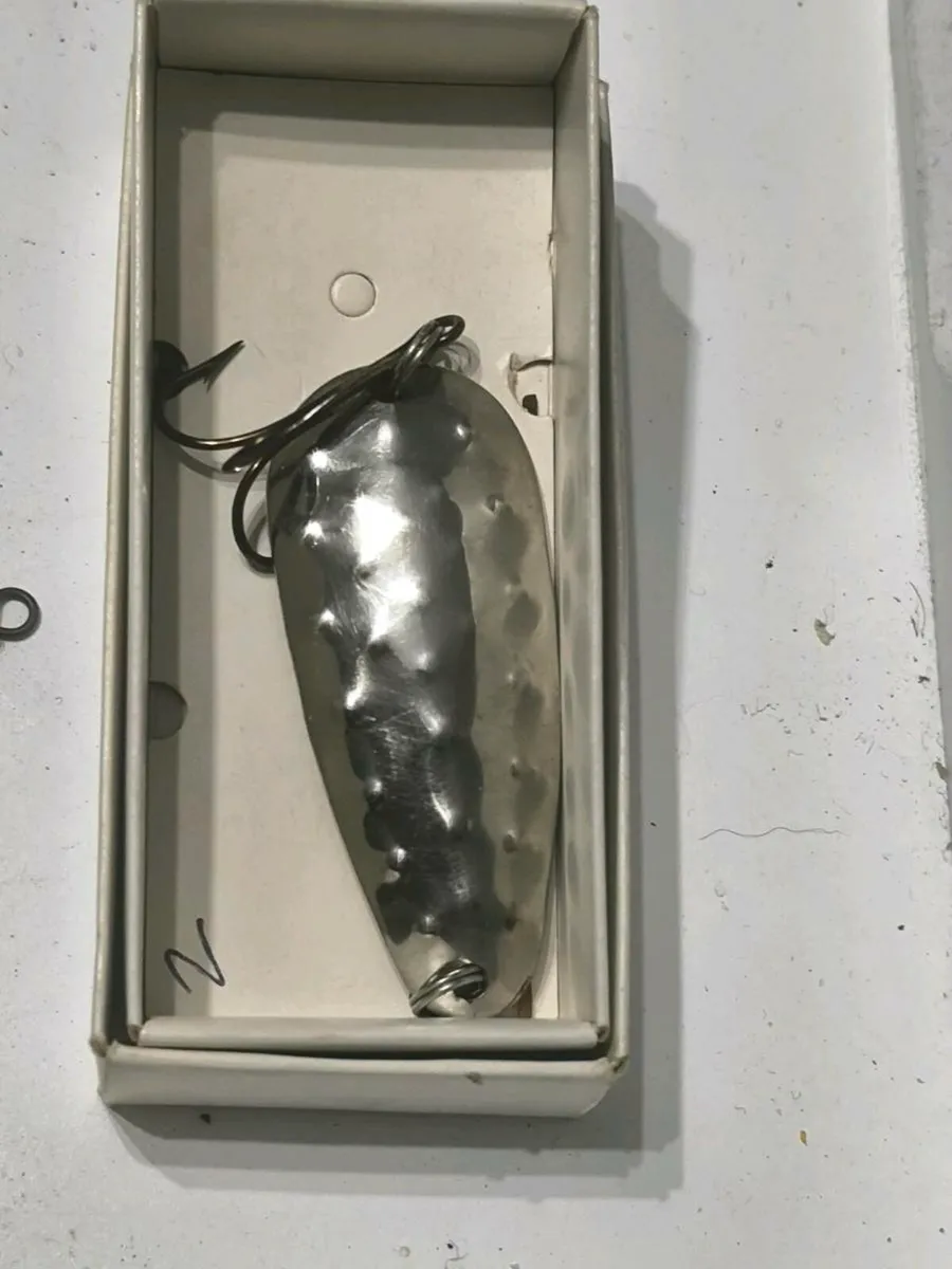 9 mixed spoons pike salmon perch vintage fishing - Image 4