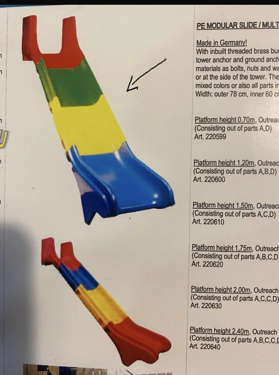 ROTO MOULDED HEAVY DUTY SLIDE