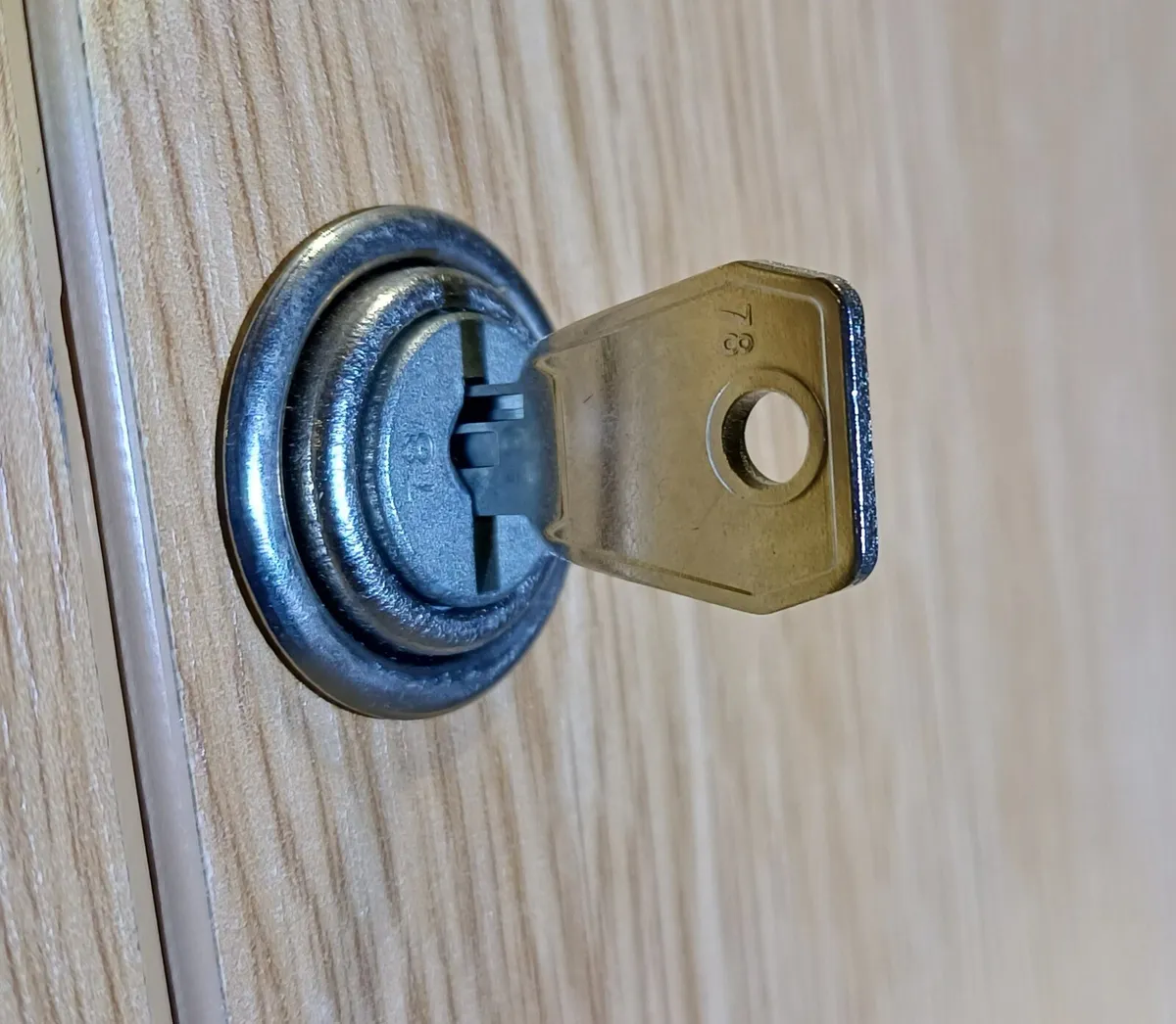 Half Height Oak Wooden Cabinet - Image 4