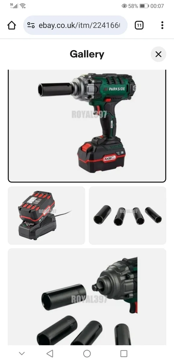 PARKSIDE  Cordless Impact Wrench - Image 1