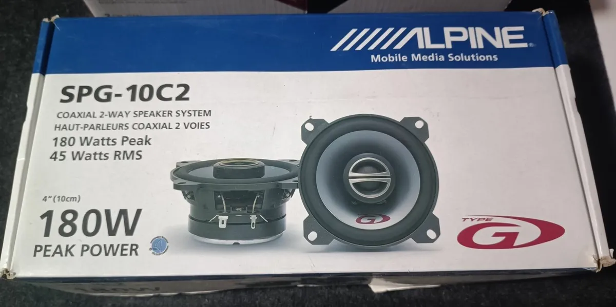 Pioneer Amp + Alpine 4" Speakers - Image 2