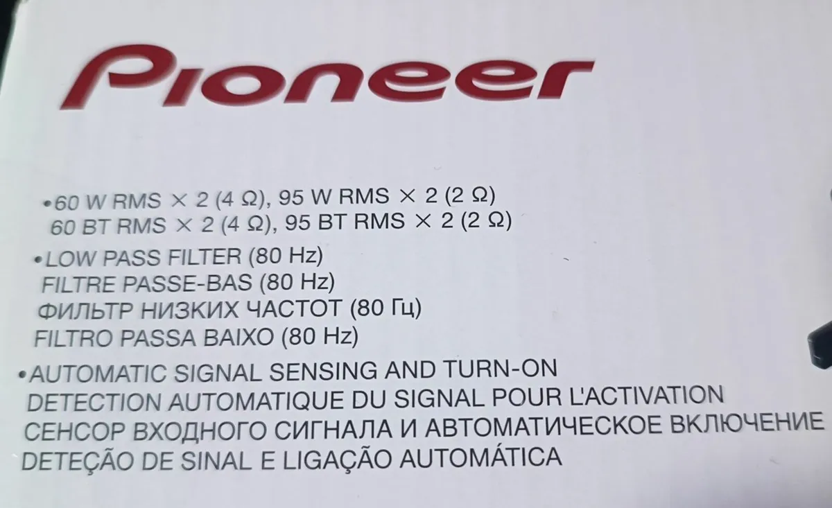 Pioneer Amp + Alpine 4" Speakers - Image 4