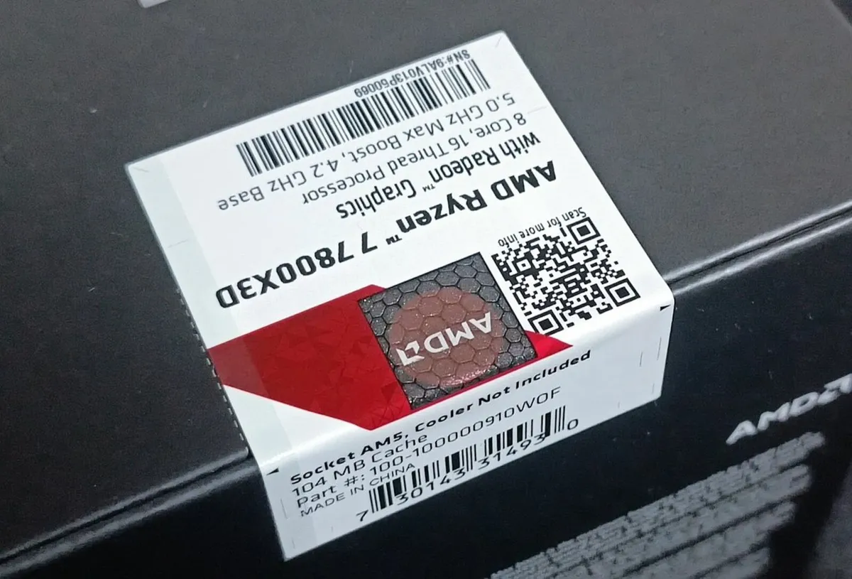 AMD Ryzen 7 7800X3D Gaming CPU AM5 - Image 3
