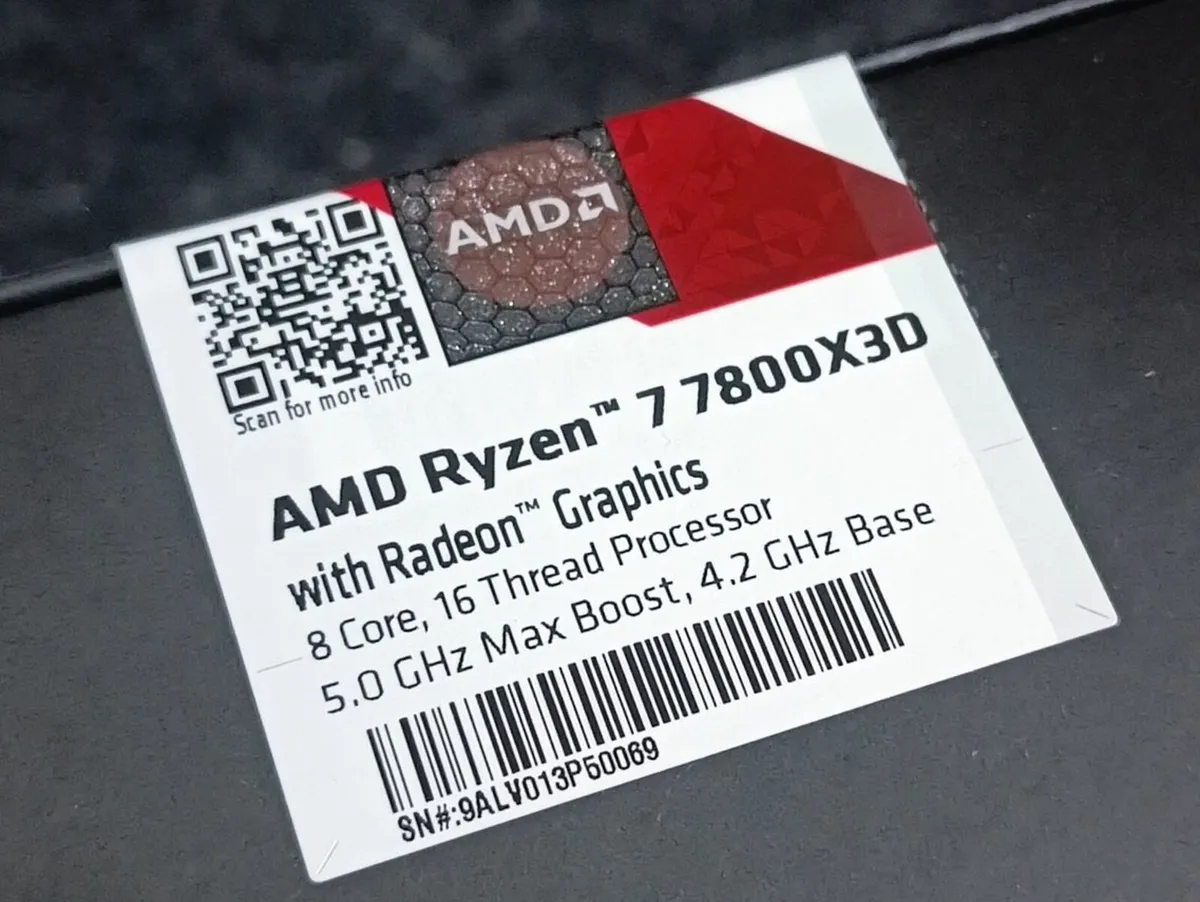 AMD Ryzen 7 7800X3D Gaming CPU AM5 - Image 4