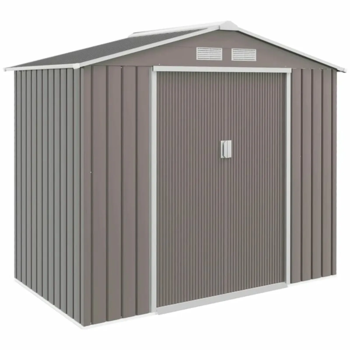 7ft x 4ft Lockable Garden Storage Shed, Metal Tool - Image 1