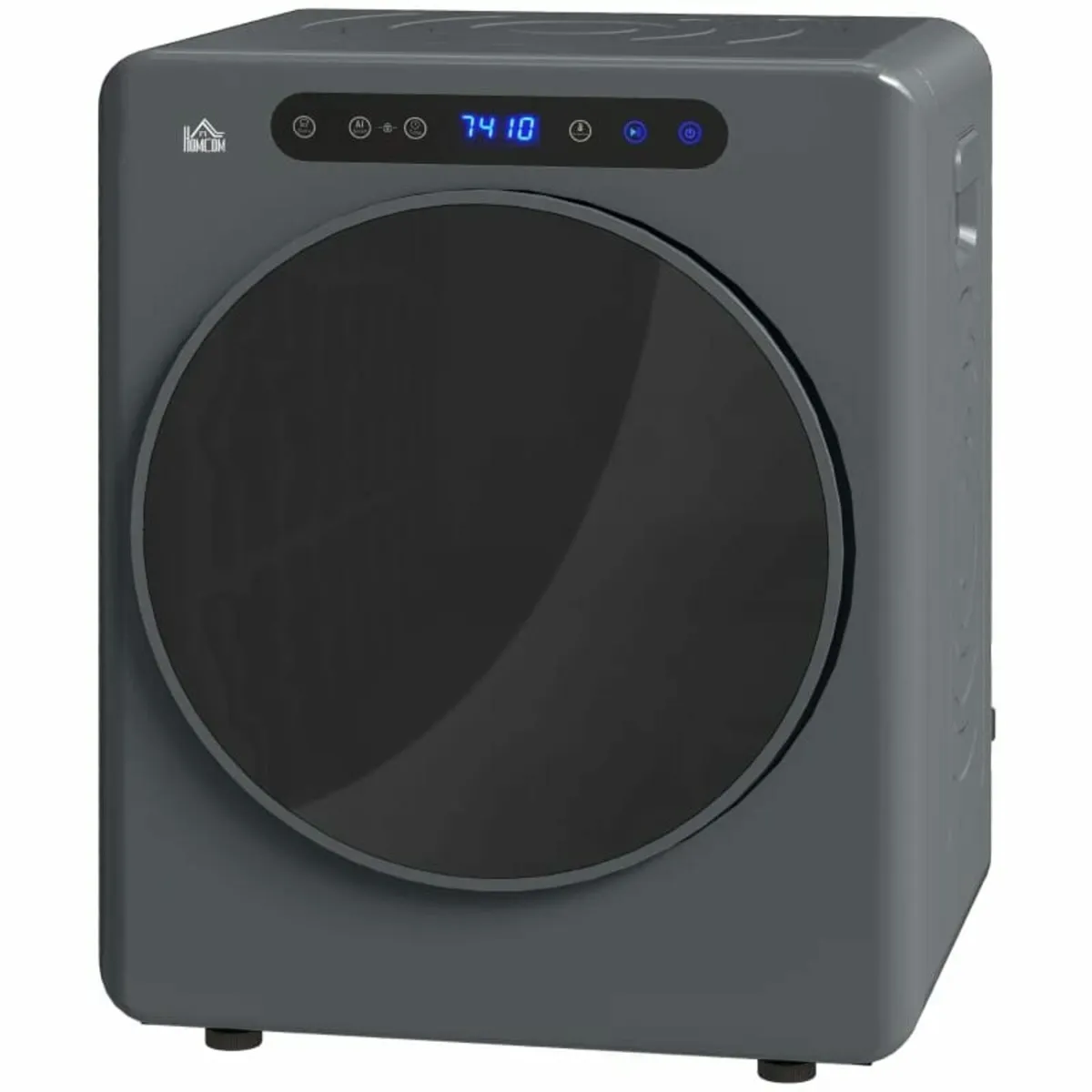 4kg Compact 40-60℃ Tumble Dryer - Grey - Image 2