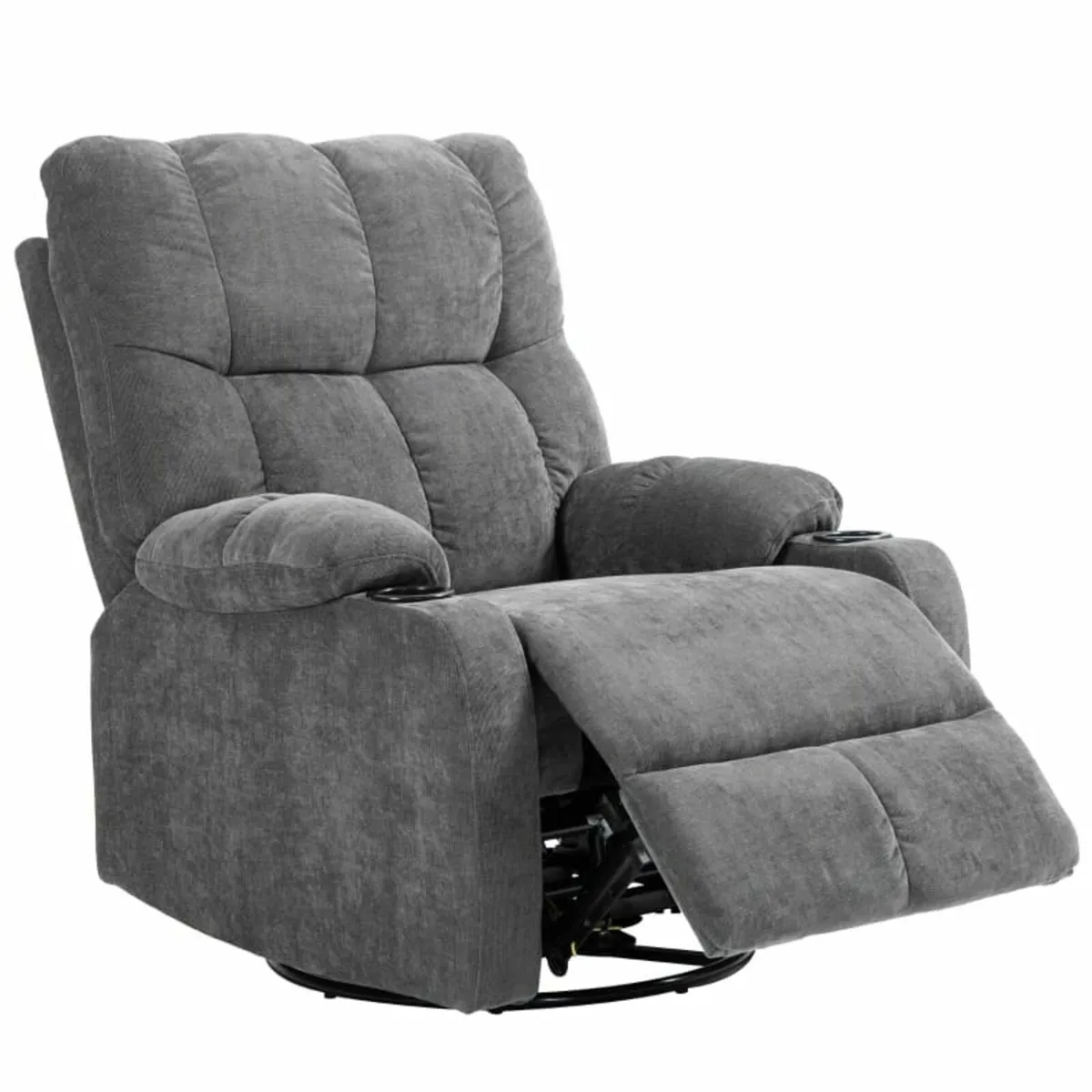 Recliner with Footrest, Reclining Armchair, Swivel - Image 2