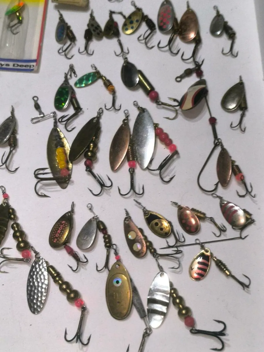 60 vintage spinners Mepps Abu stucki blue fox etc. - Image 4
