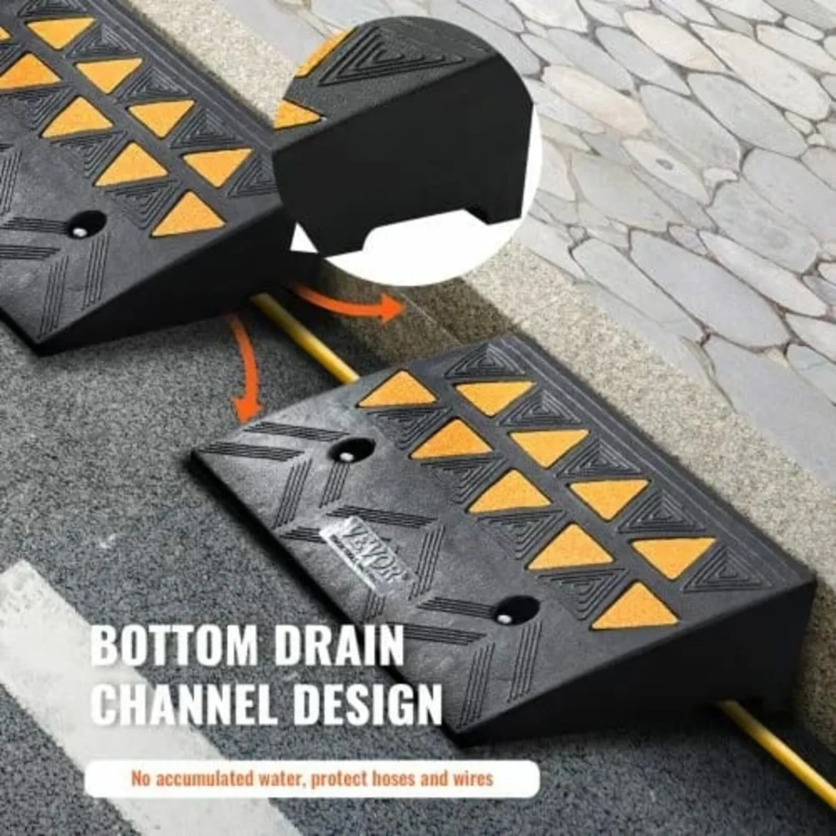 Rubber Curb Ramp 2 Pack, 4.3" Rise Height Heavy-Du - Image 4