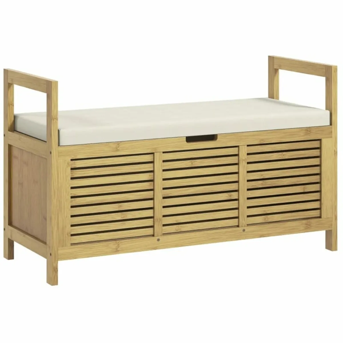 Shoe Rack with Storage, Shoe Bench, Soft Seat Cush - Image 1