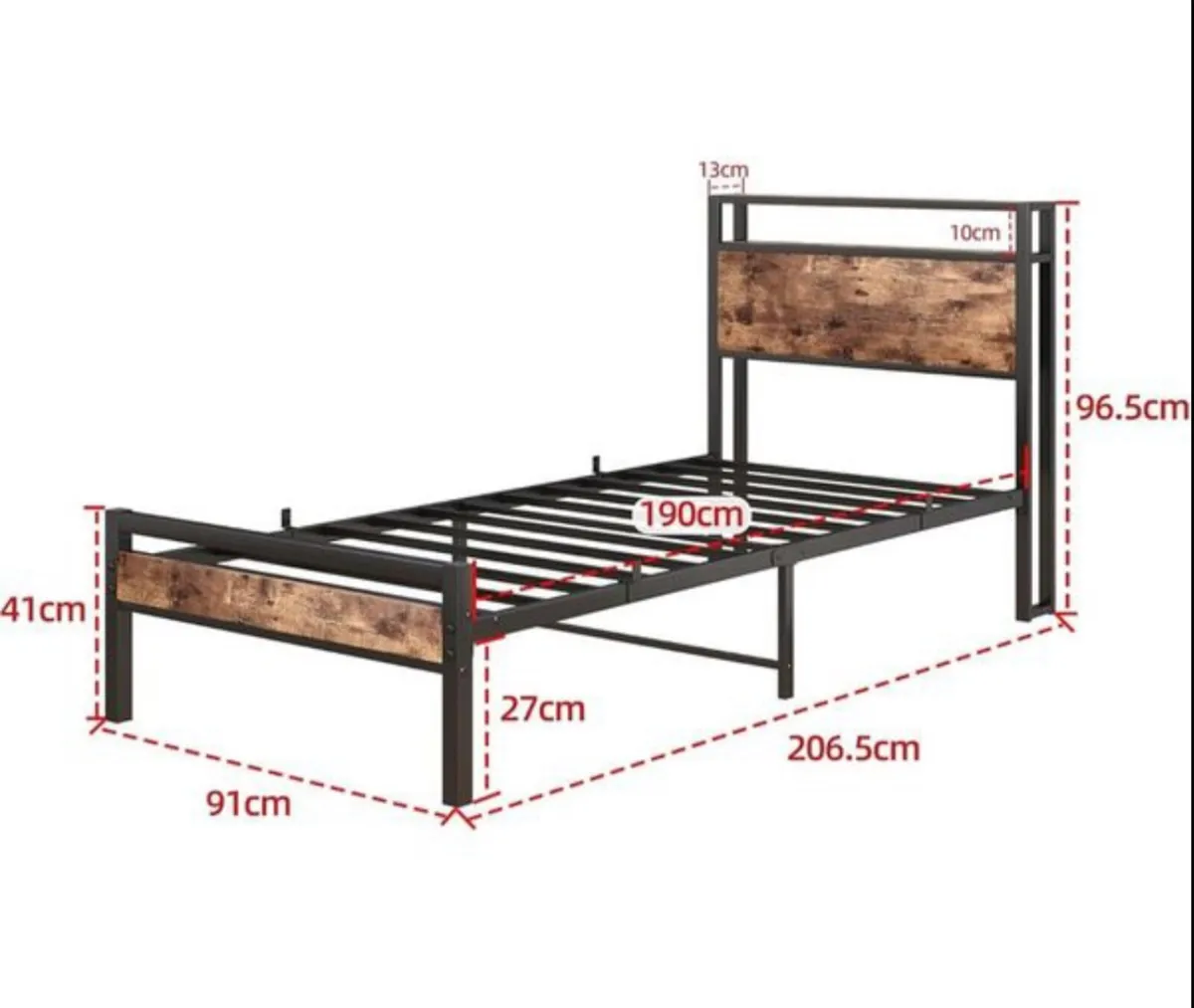 3ft Single Bed Frames Solid Metal Bed Frames