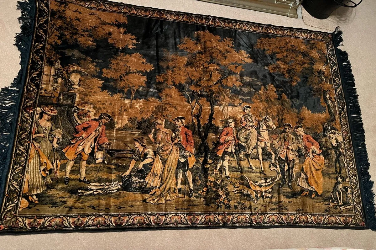 Antique French tapestry - Image 2
