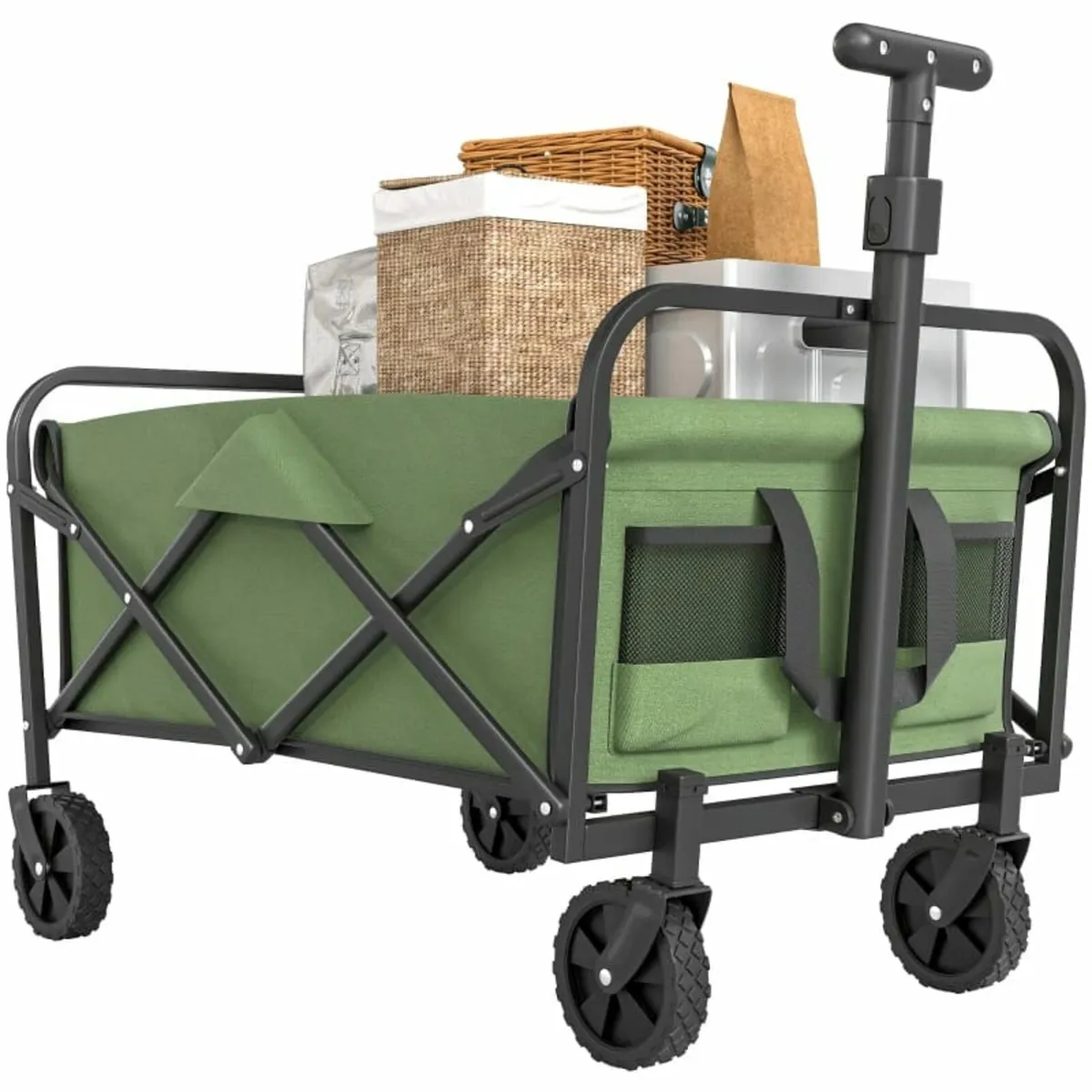 62L Festival Trolley on Wheels, Garden Folding Tro - Image 2
