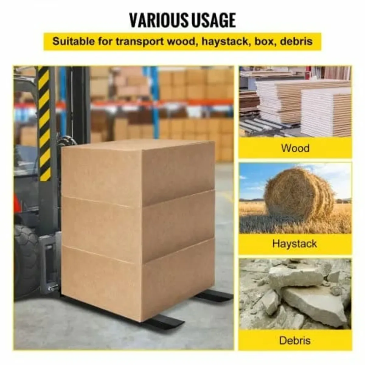 3 Point Hitch Pallet Fork 907.2 kg, Fork Attachmen - Image 4