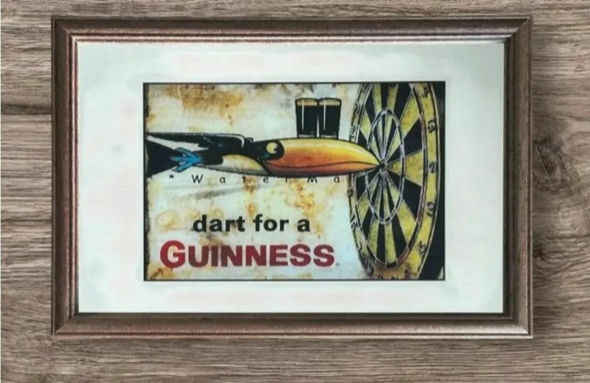 Ex Display 'Darts For A Guinness' Artwork - Image 4