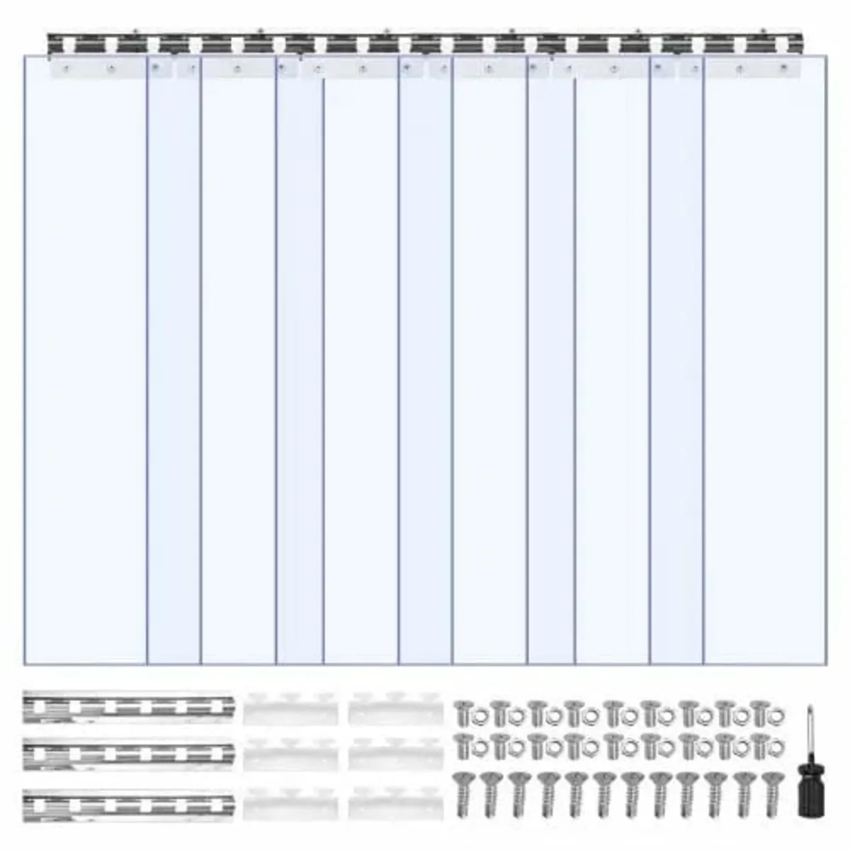 Strip Curtain PVC Door Curtain 96.5 cm x 213.4 cm - Image 1