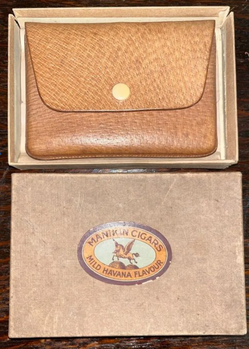 Vintage cigar case in original box - Image 1