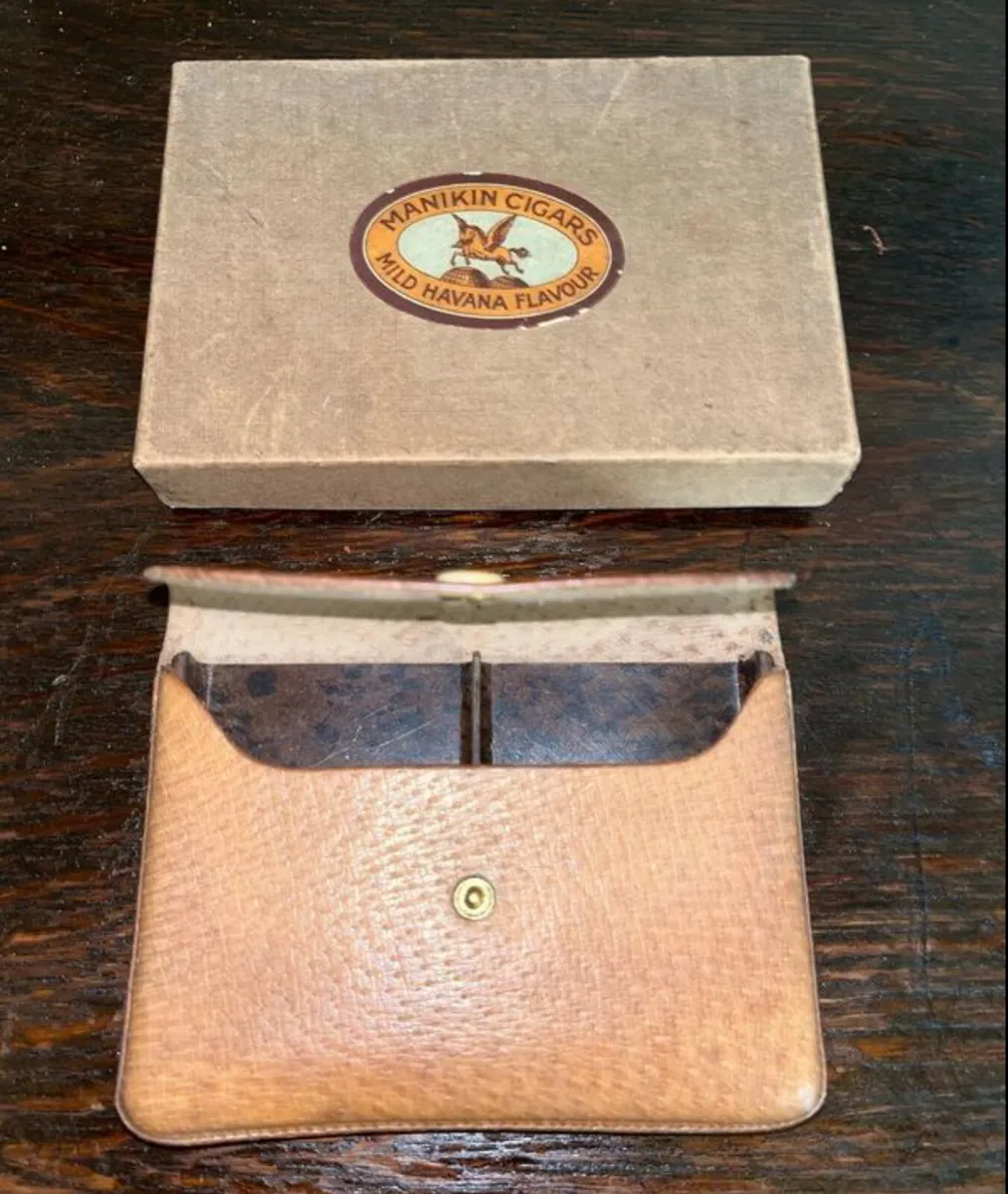 Vintage cigar case in original box - Image 3
