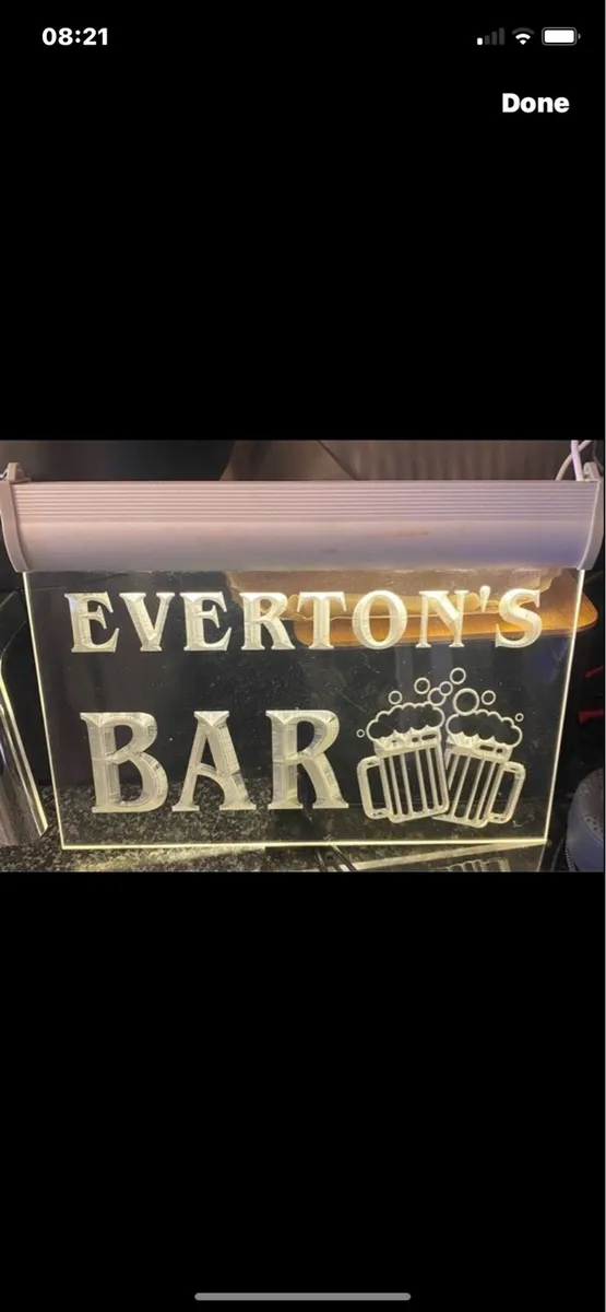 Illuminated Everton’s Bar Sogn - Image 1