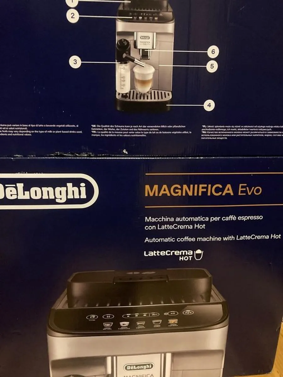 DELONGHI Magnifica Evo ECAM290.61.SB Bean to Cup Coffee Machine Silver - Image 3