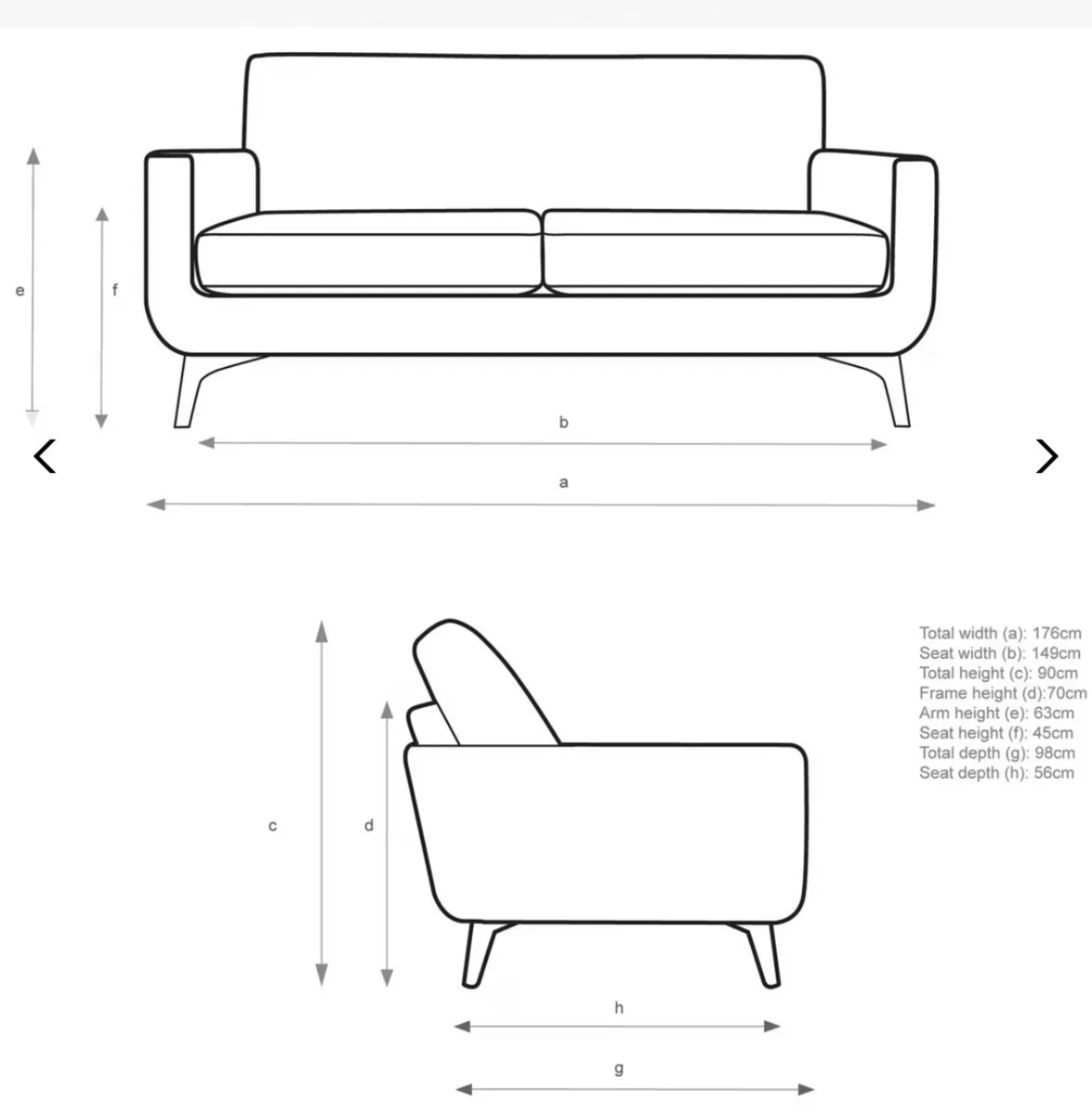 John Lewis Barbican Medium 2 Seater - Image 2