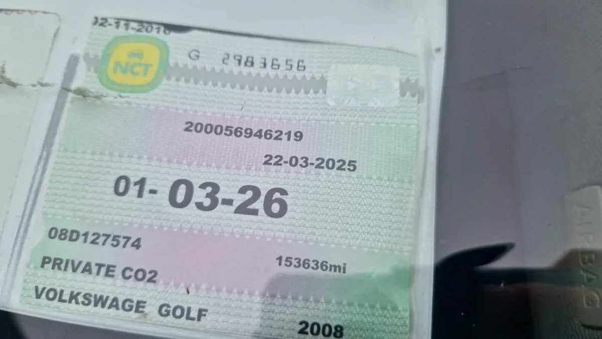 Volkswagen Golf 2008 NCT VALID 3/2026 - Image 3