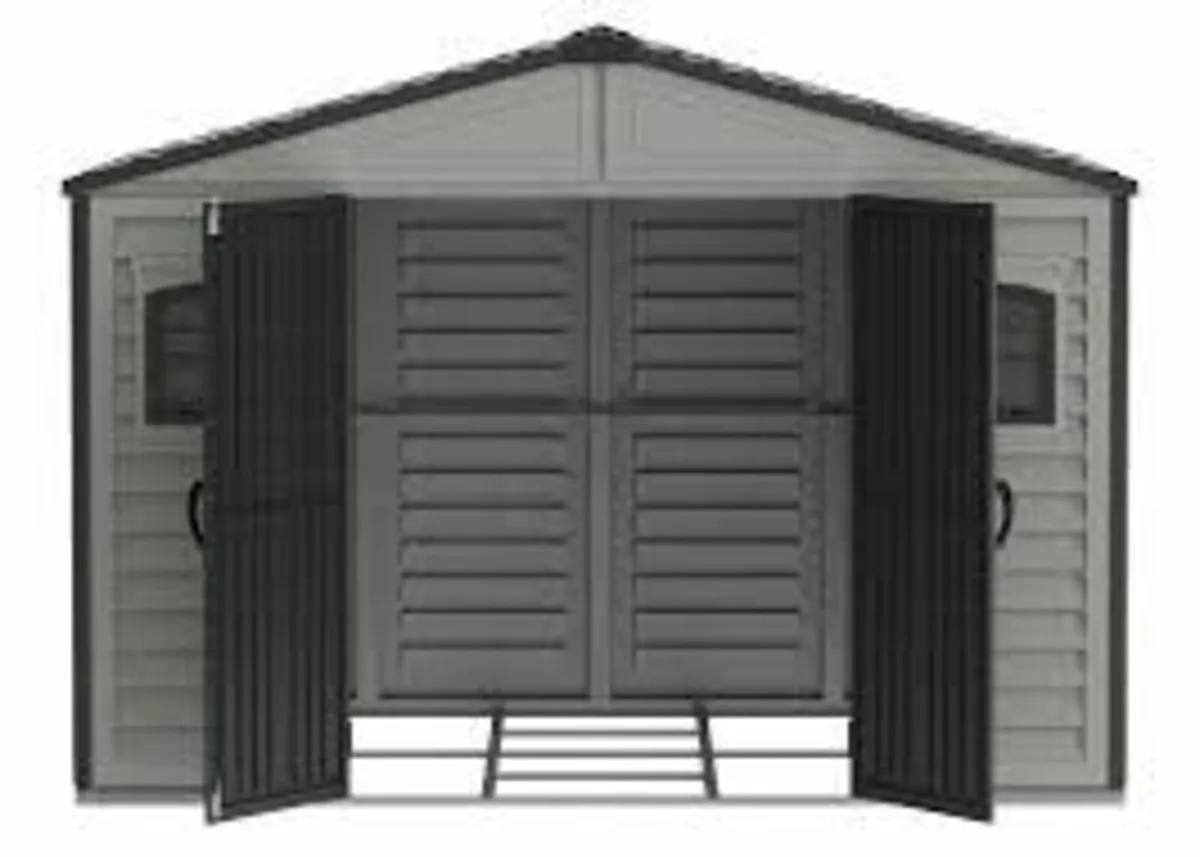 WoodBridge PLUS II 10.5×8 Vinyl Garden Sheds - Image 3