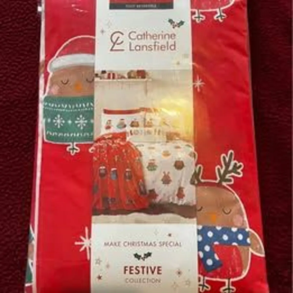 NEW Catherine Lansfield Christmas Bedding - Single - Image 1