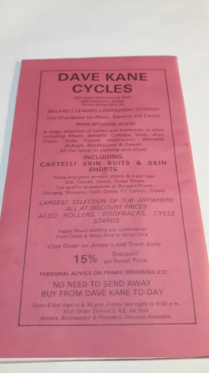 Very Rare!  Irish Cycling Tripartite Committee - Image 2