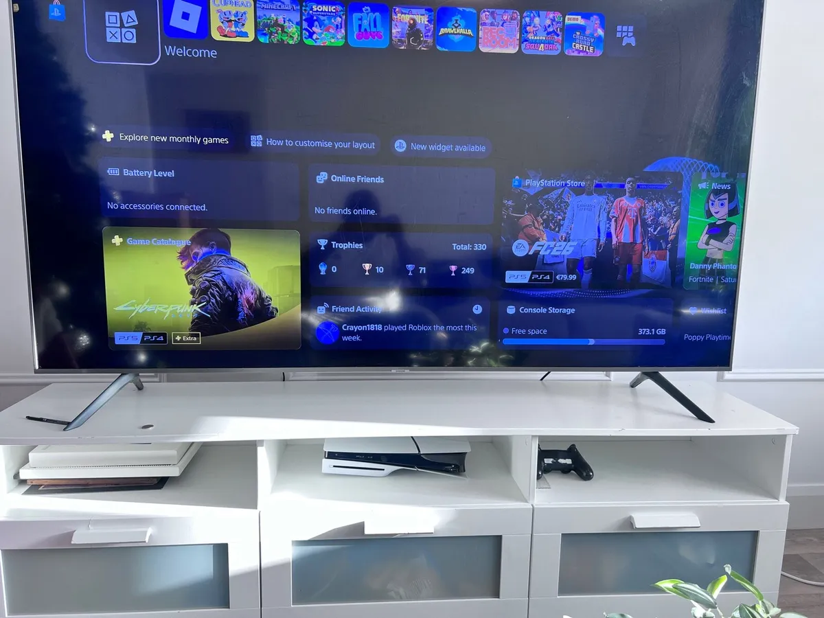 Samsung 75” TV and Stand - Image 1